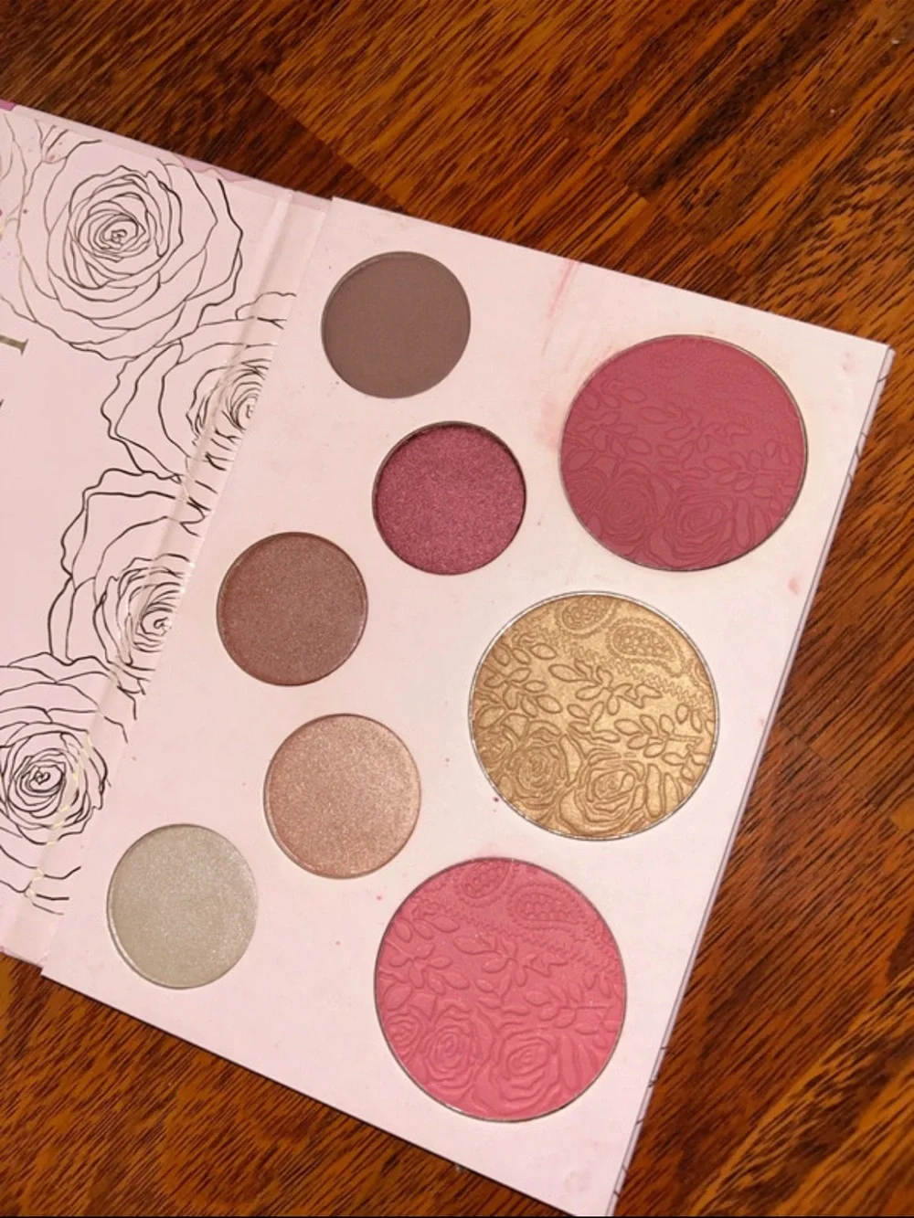 Pink Lily Rose Glow Palette - Pink, Gold, Mauve, Brown